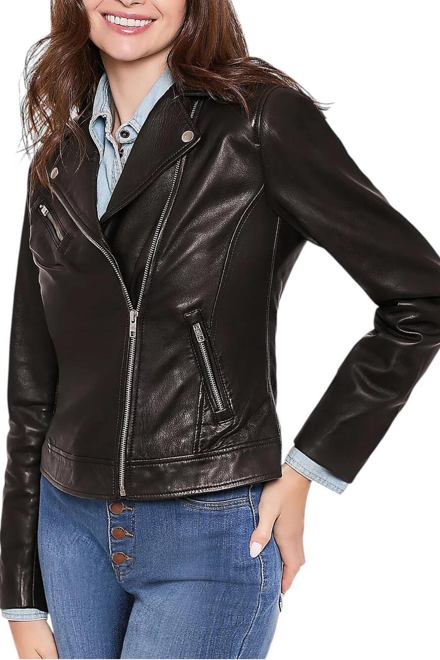 American Leather Co. Washed Leather Moto Jacket Black - Regular